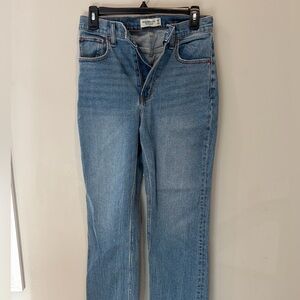 Classic Straight-Leg Blue Jeans